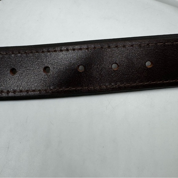 REMO TULLIANI Genuine Leather Belt Brown Career Office Designer #20457 Men Sz 42 - Picture 4 of 9